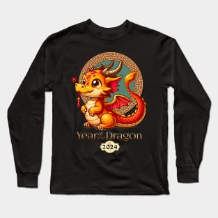 Chinese new year of the dragon 2024 Long Sleeve T-Shirt